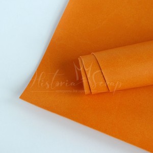 Переплетный кожзам "Вивелла" (Италия), цвет апельсин, 26х30 см